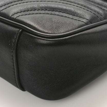 Gucci Calfskin Matelasse Small GG Marmont Shoulder Bag Black 9 of 10