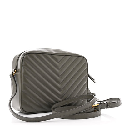 Saint Laurent Calfskin Matelasse Monogram Lou Camera Bag Greyish Brown 3 of 11