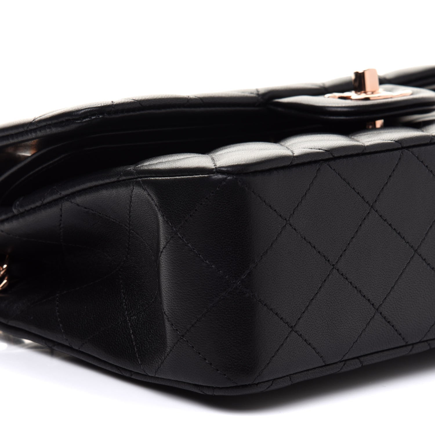 Chanel Lambskin Quilted Small Double Flap Black 9 of 11