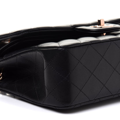 Chanel Lambskin Quilted Small Double Flap Black 9 of 11