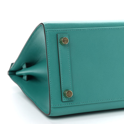 Hermes Epsom Birkin Sellier 25 Bleu Paon 8 of 11