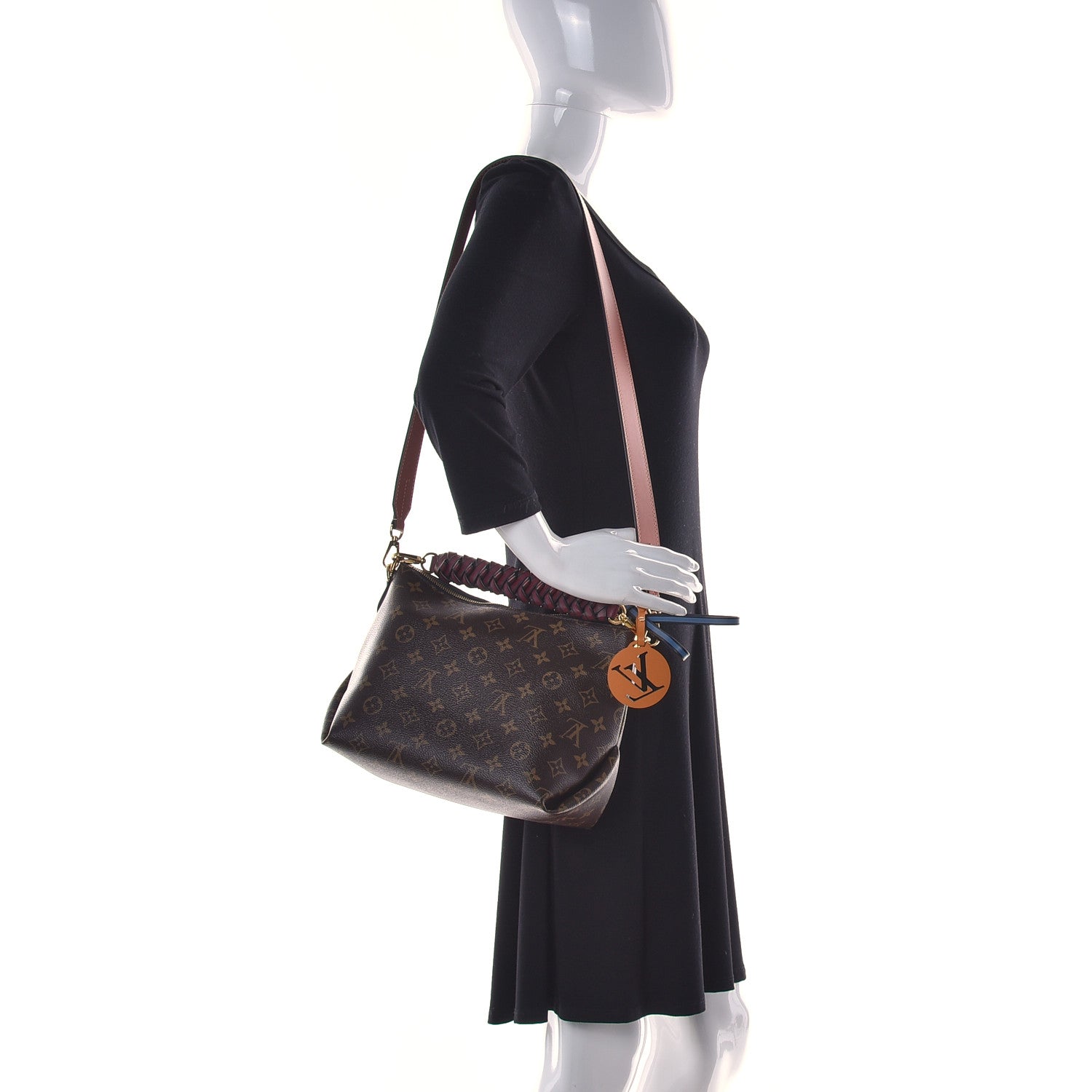 Louis Vuitton Monogram Beaubourg Hobo Mini Bordeaux Red Peach Safran Blue Jean Blue 3 of 10