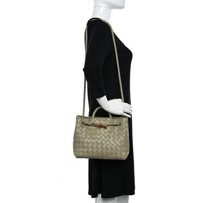Bottega Veneta Nappa Intrecciato Small Andiamo Shoulder Bag Travertine 2 of 9