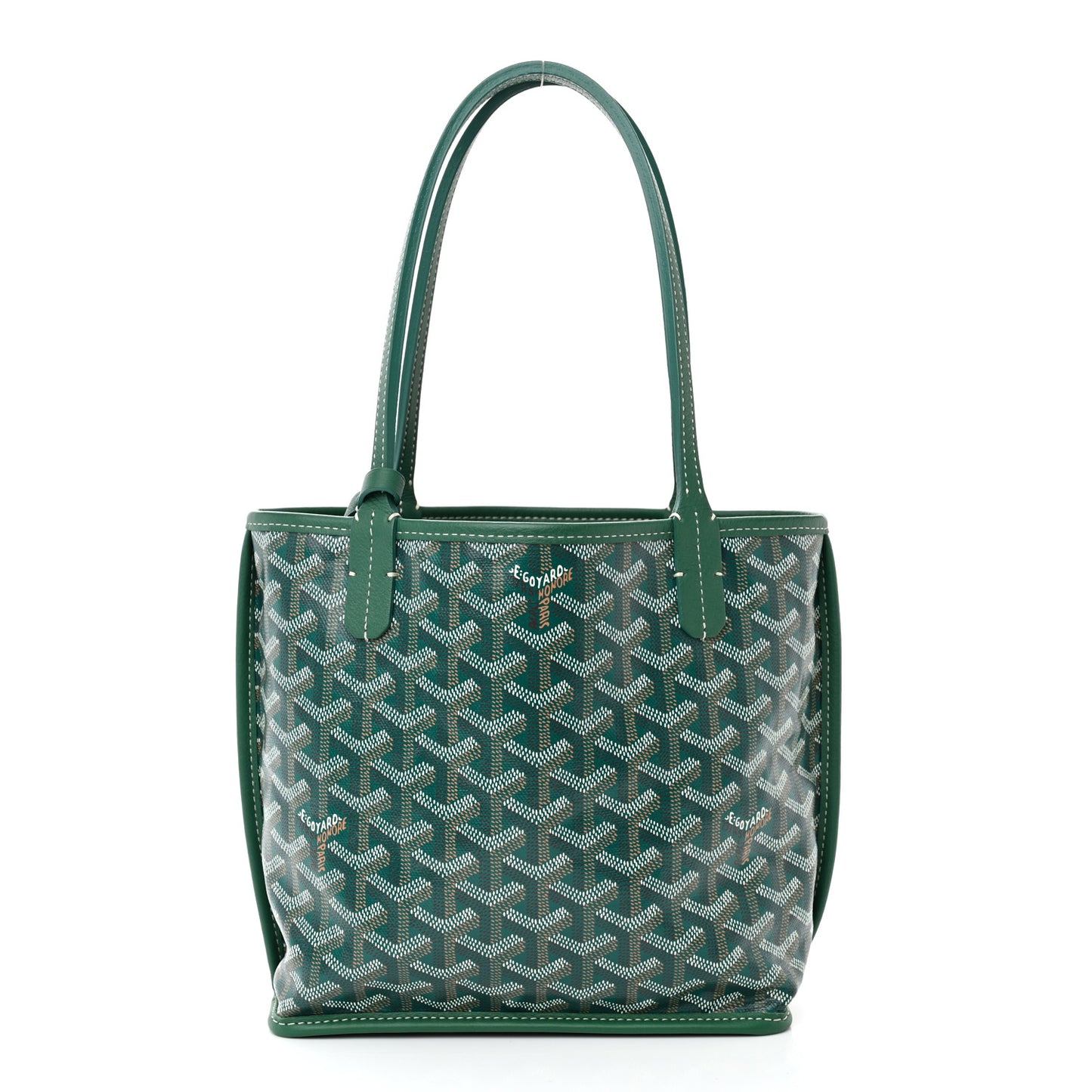 Goyardine Reversible Mini Anjou Green