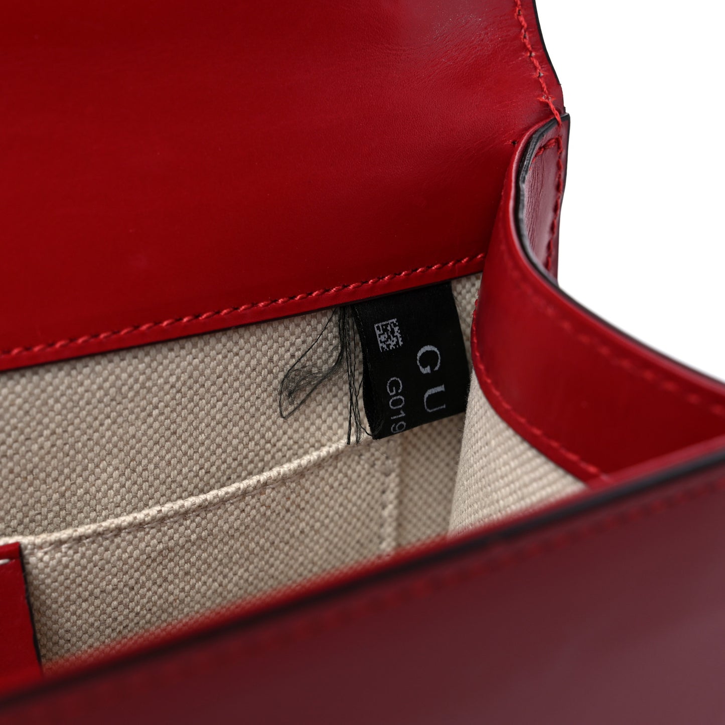 Knight Calfskin Small GG Marmont Chain Handle Bag Hibiscus Red
