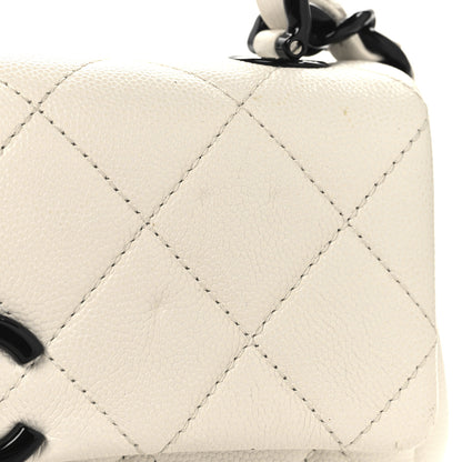 Chanel Caviar Quilted My Everything Small Flap White Black 13 of 13