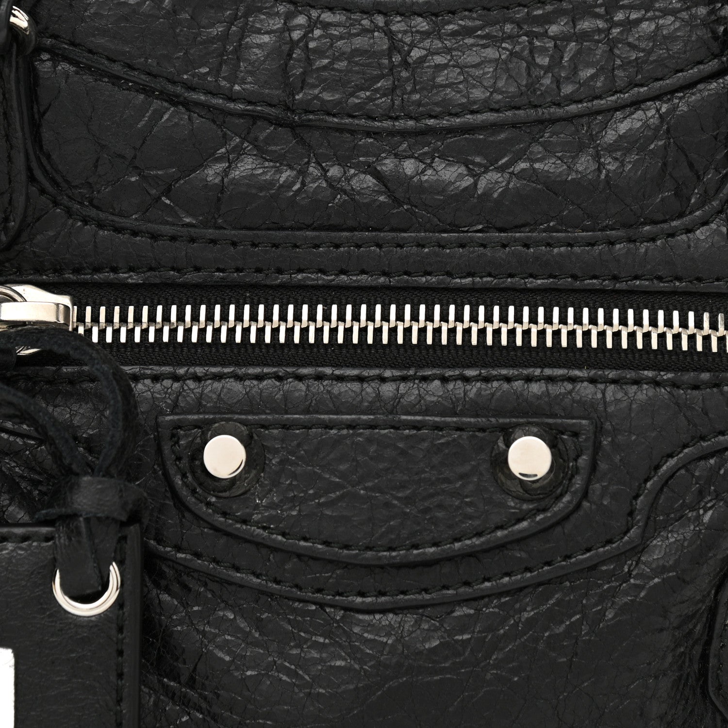 Balenciaga Agneau Classic Silver Hardware Mini City Black 8 of 10