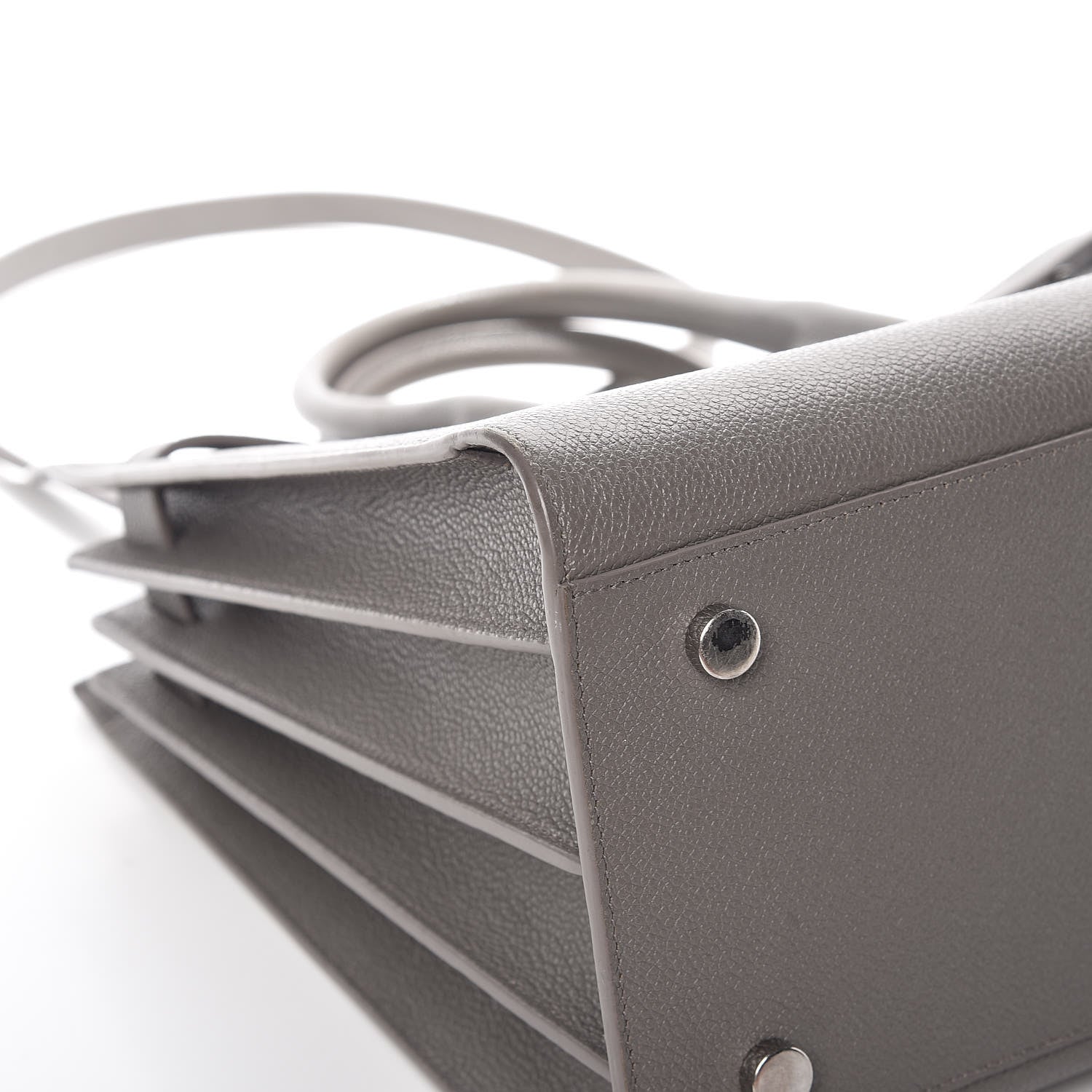 Saint Laurent Grained Calfskin Small Sac De Jour Fog 20 of 32