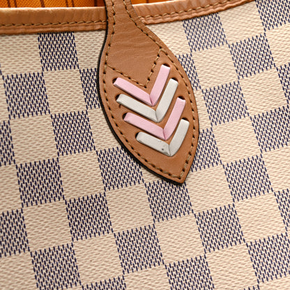 Louis Vuitton Damier Azur Braided Neverfull MM Orange 14 of 15