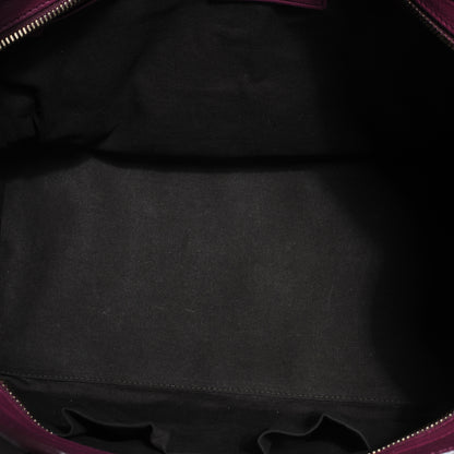 Saint Laurent Leather Medium Cabas Chyc Black Cherry 5 of 7