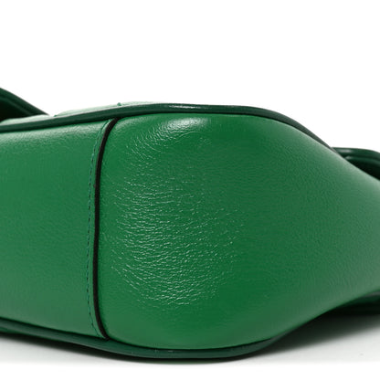 Gucci Azalea Calfskin Enamel Matelasse Diagonal Small Torchon GG Marmont Shoulder Bag New Shamarock Emerald 10 of 10