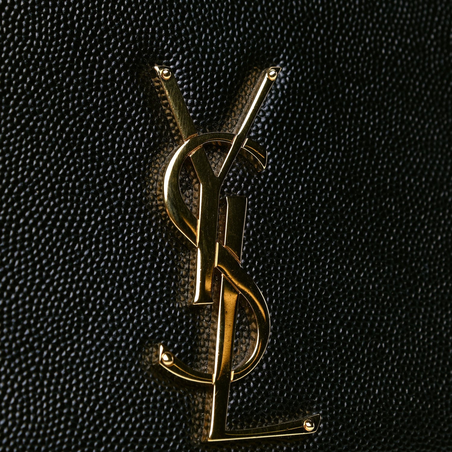 Saint Laurent Grain De Poudre Medium Classic Monogram Kate Satchel Black 4 of 5