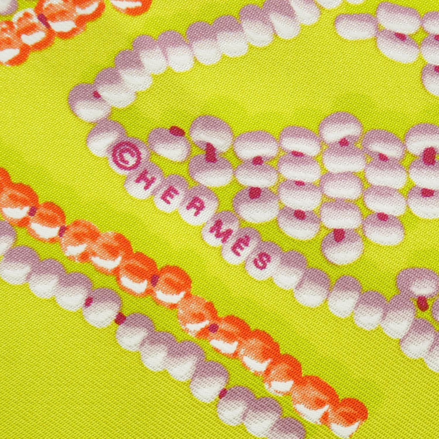 Hermes Silk Geant Twill Lave Kelly En Perles Scarf 140 5 of 5