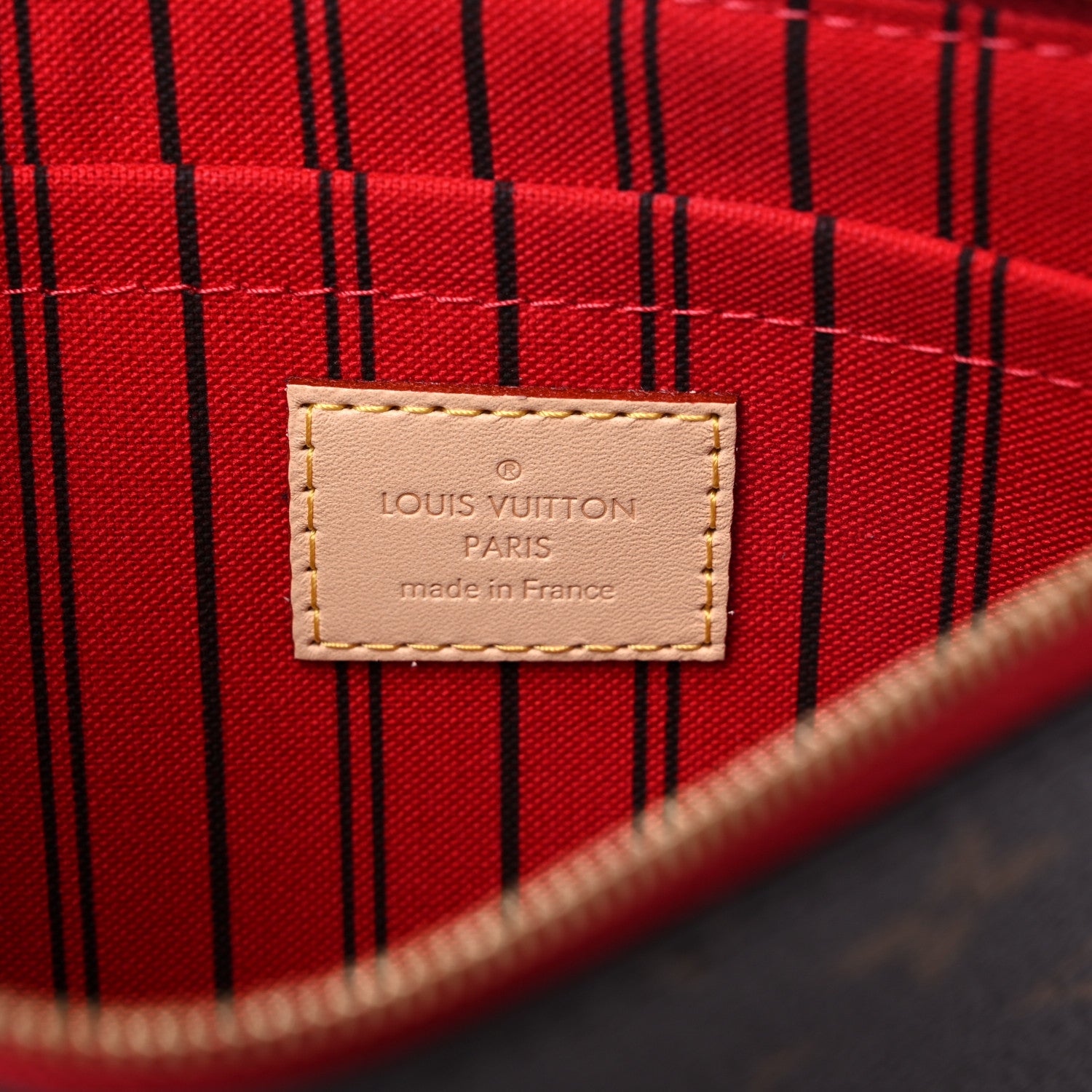 Louis Vuitton Monogram Neverfull MM GM Pochette Cherry 6 of 7