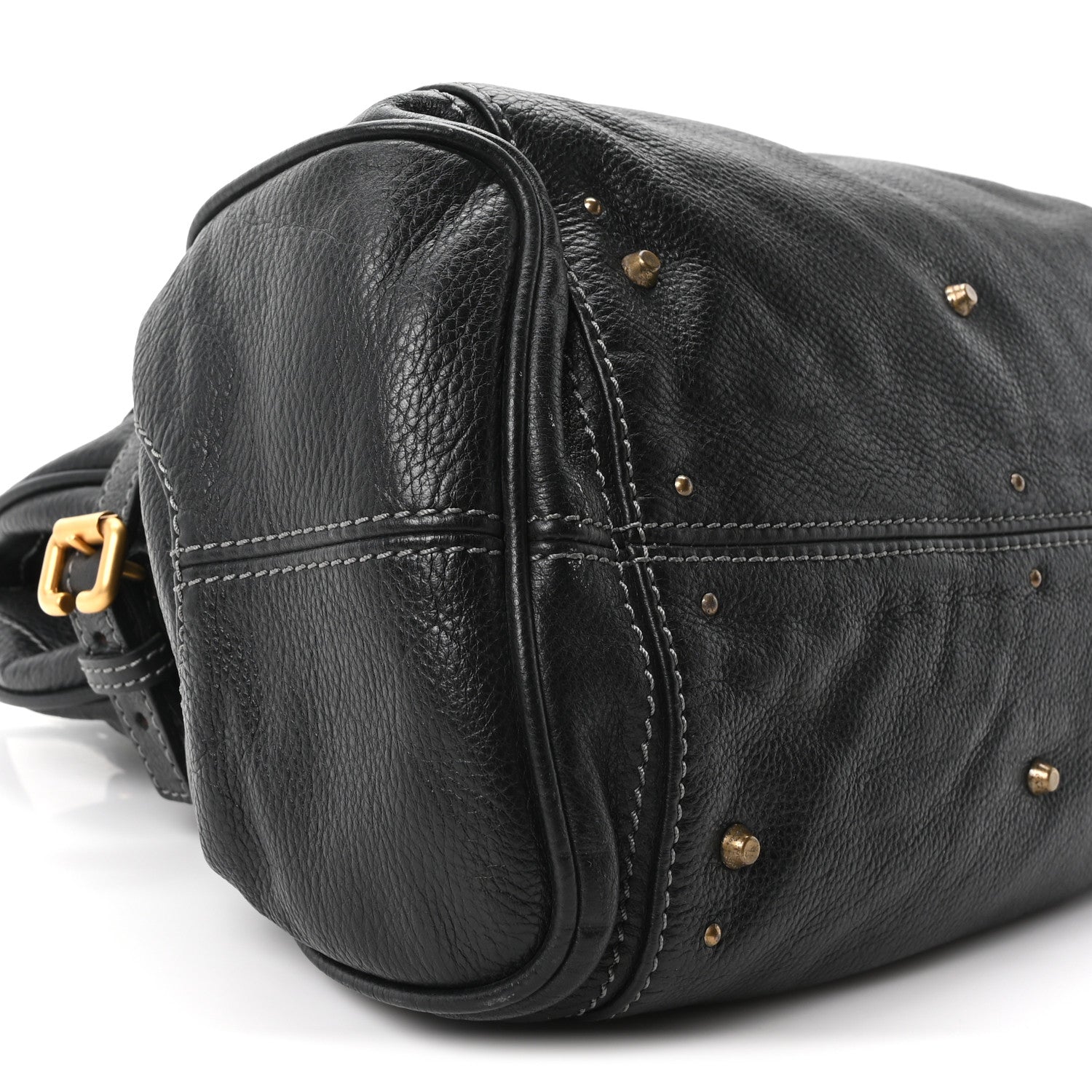 Chloe Grained Calfskin Paddington Tote Black 9 of 10