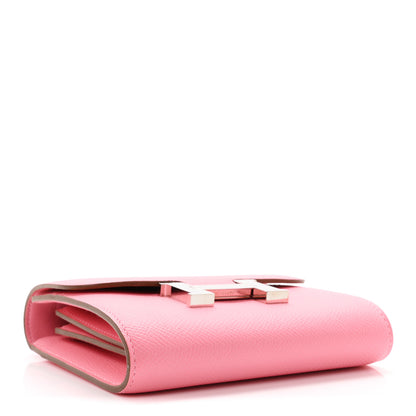Hermes Epsom Constance Slim Wallet Rose Confetti 4 of 7