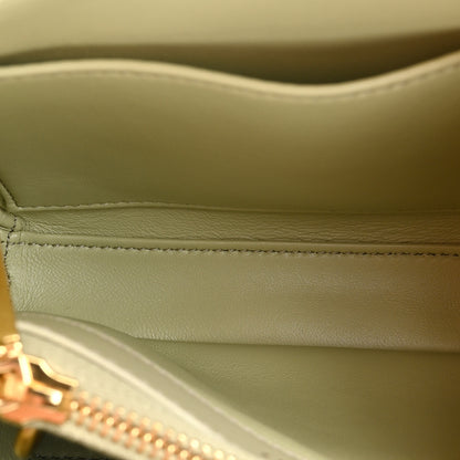 Celine Satinated Calfskin Mini 16 Top Handle Bag Almond Green 8 of 15