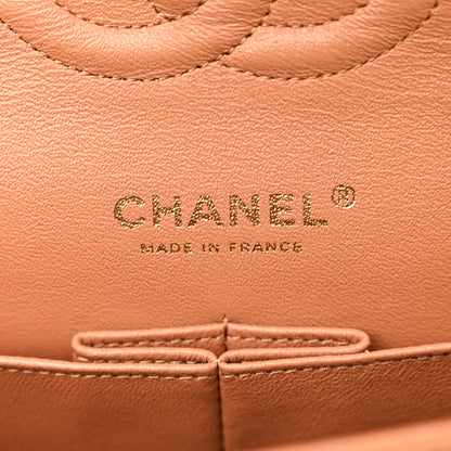Chanel Lambskin Quilted Medium Double Flap Brown 6 of 10