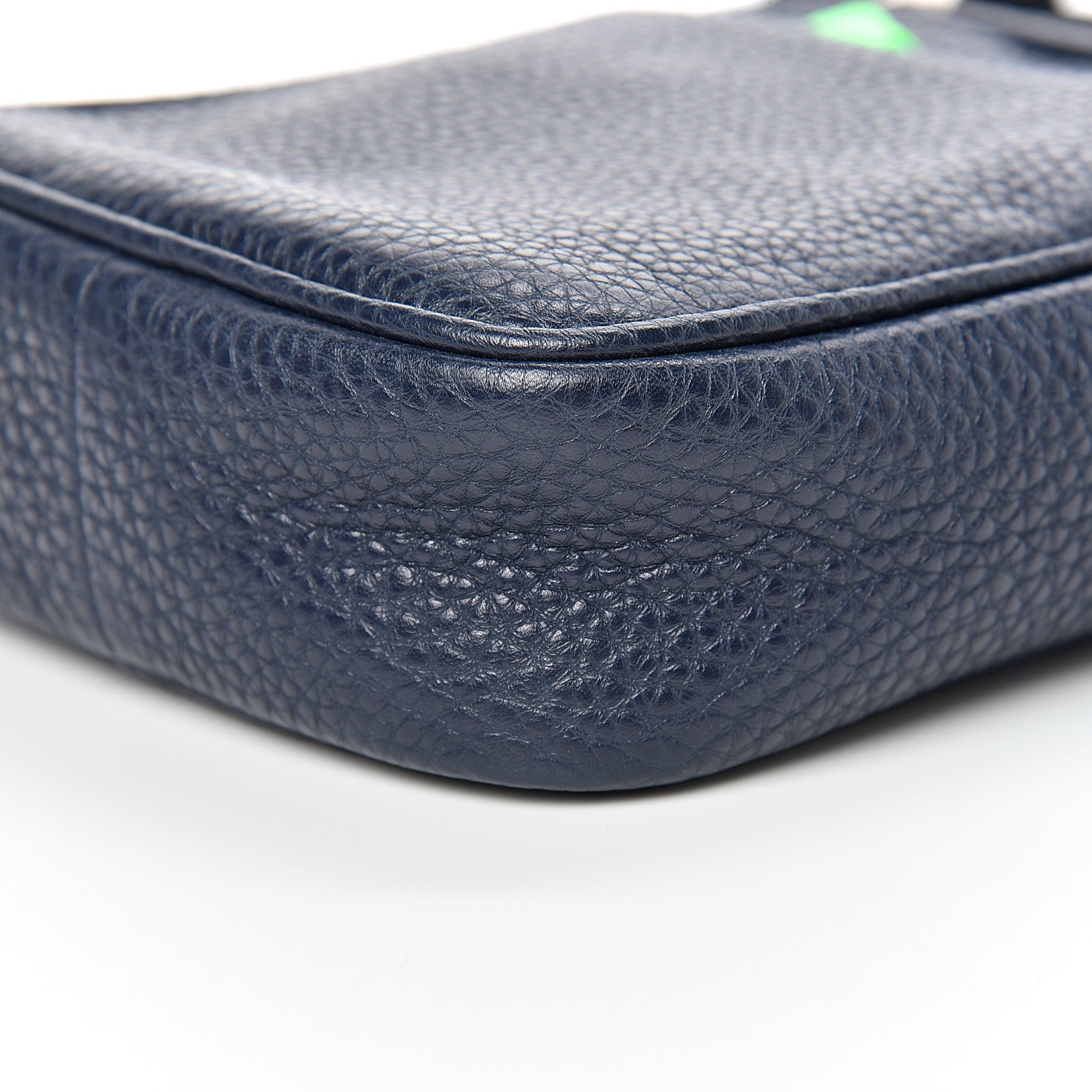 Fendi Cuoio Romano Fluo Metal Bug Eyes Small Messenger Bag Blue Notte Verde Fluo 9 of 9
