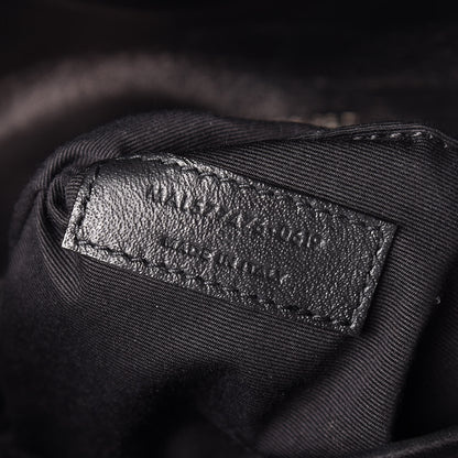 Saint Laurent Lambskin Quilted Small Loulou Puffer Monogram Chain Satchel Black 7 of 10