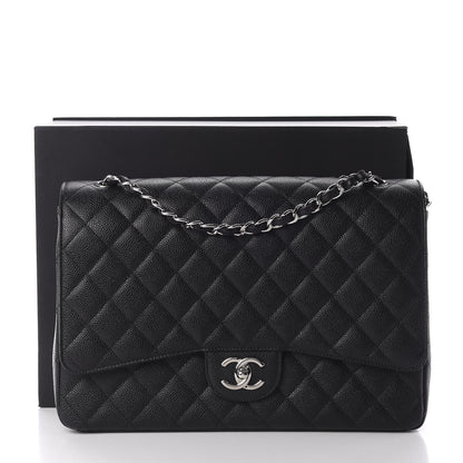 Chanel Caviar Quilted Maxi Double Flap Black 11 of 11