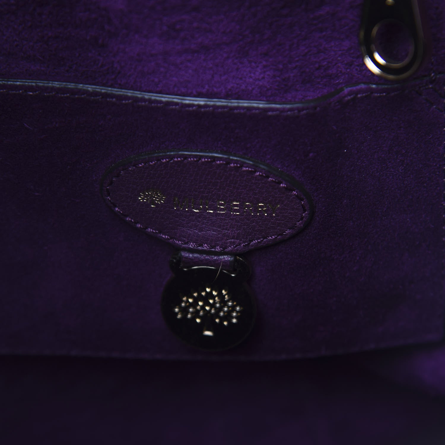 Mulberry Goatskin Bayswater Aubergine 6 of 12