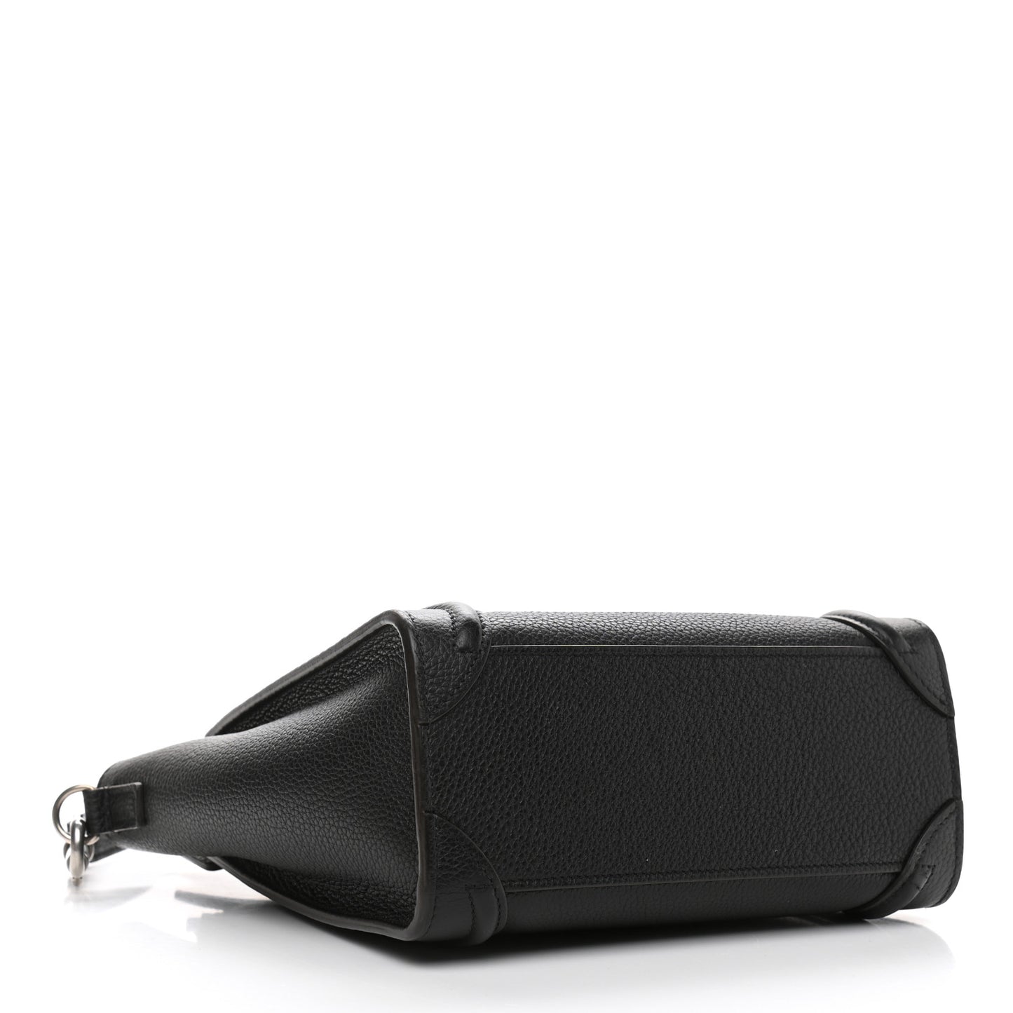 Drummed Calfskin Nano Luggage Black