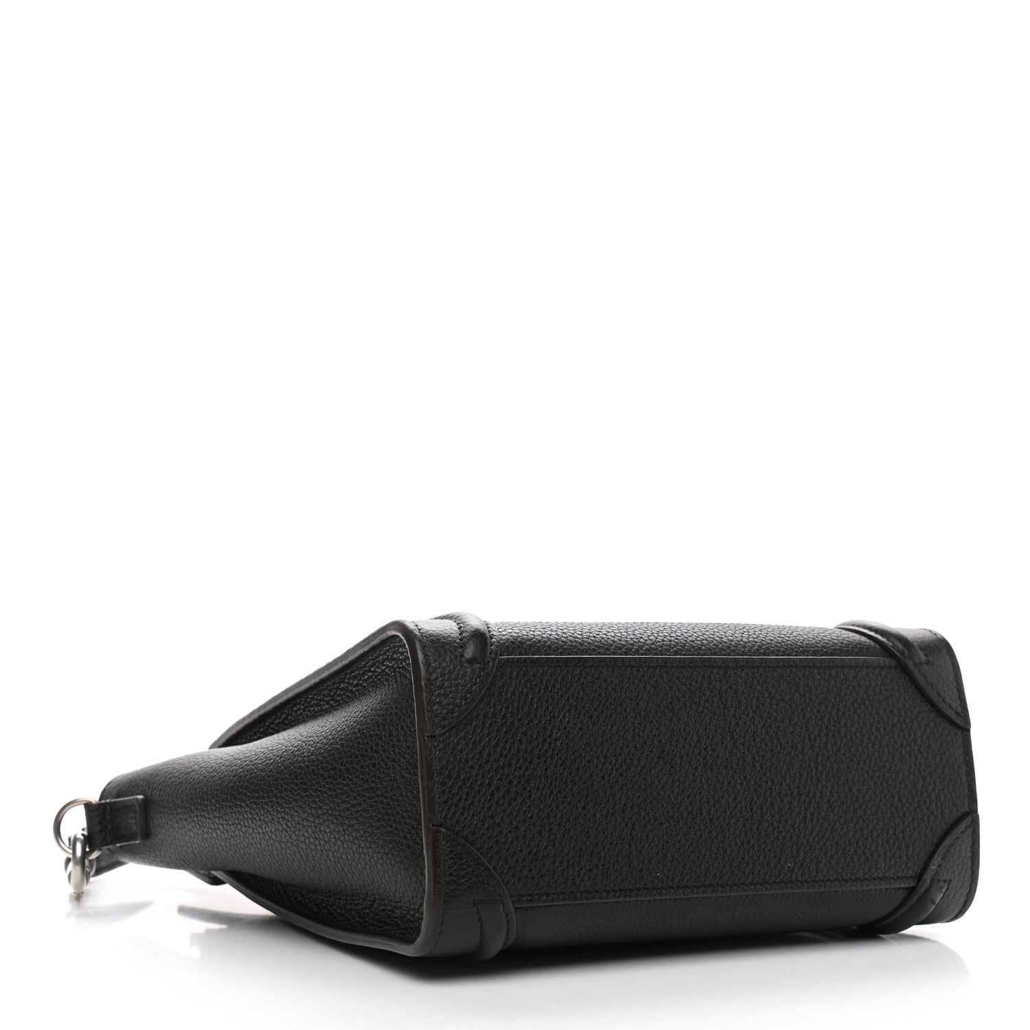 Celine Drummed Calfskin Nano Luggage Black 4 of 10