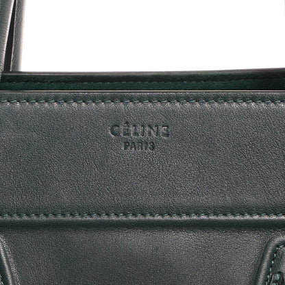 Celine Smooth Calfskin Medium Phantom Luggage Bottle Green 7 of 7