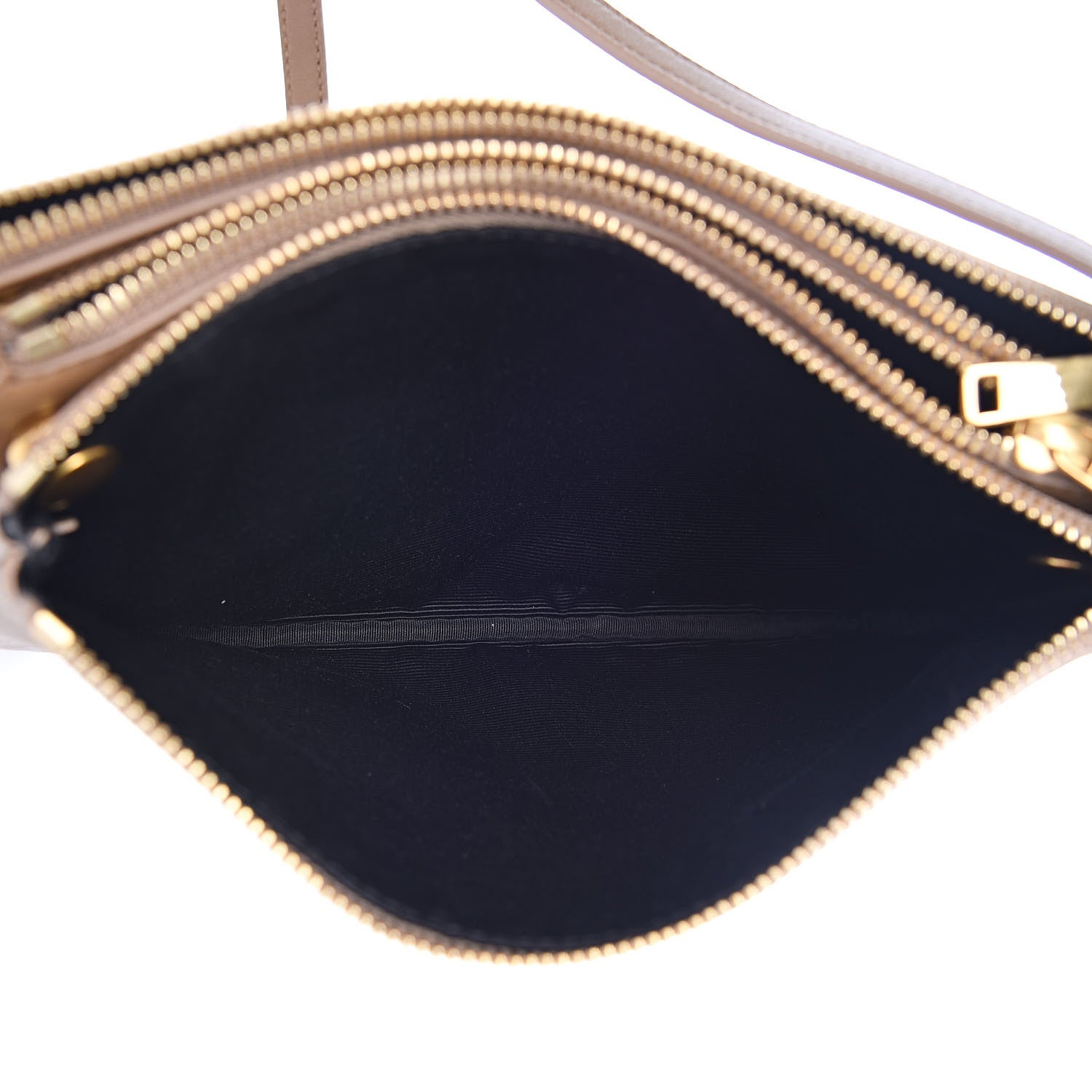 Celine Lambskin Small Trio Crossbody Bag Tan 5 of 10