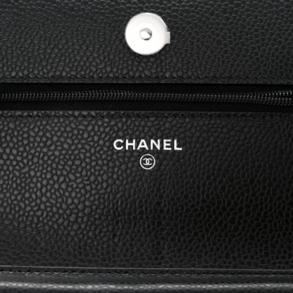 Chanel Caviar Quilted Wallet on Chain WOC Black 6 of 13