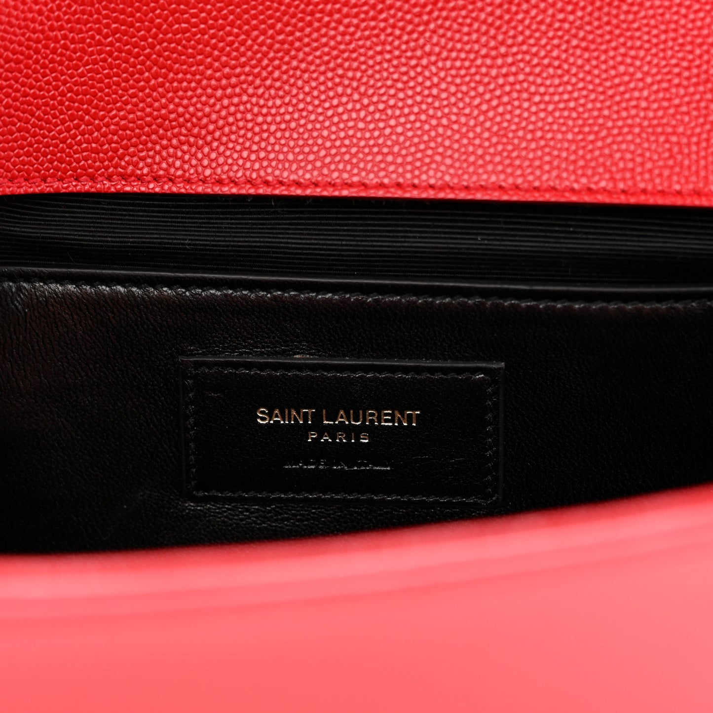 Grain De Poudre Classic Monogram Cassandre Clutch Rouge Orient