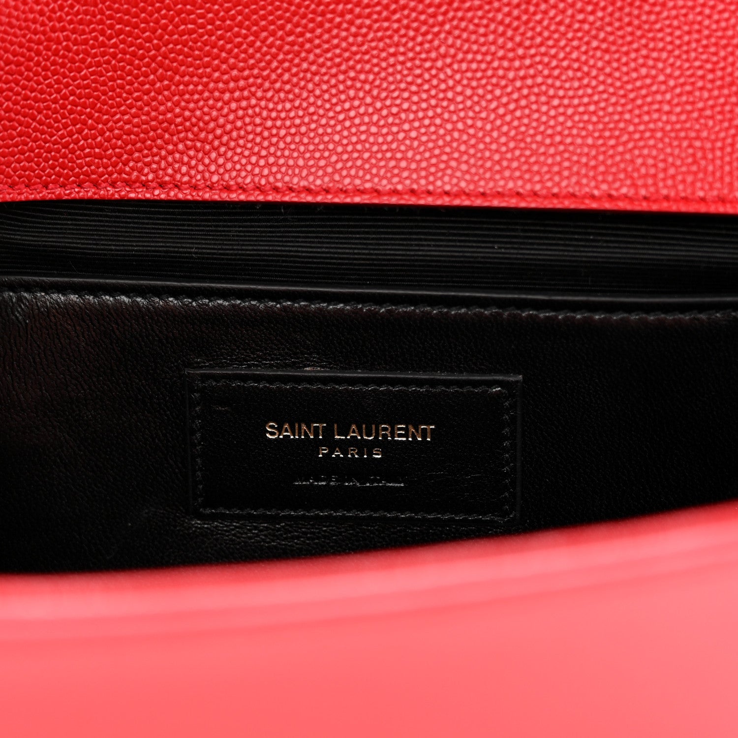 Saint Laurent Grain De Poudre Classic Monogram Cassandre Clutch Rouge Orient 6 of 7