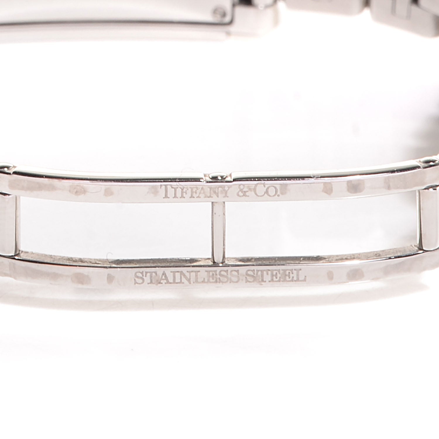 Tiffany Stainless Steel Diamond Bezel 22mm Grand Resonator Quartz Watch Pink 4 of 6