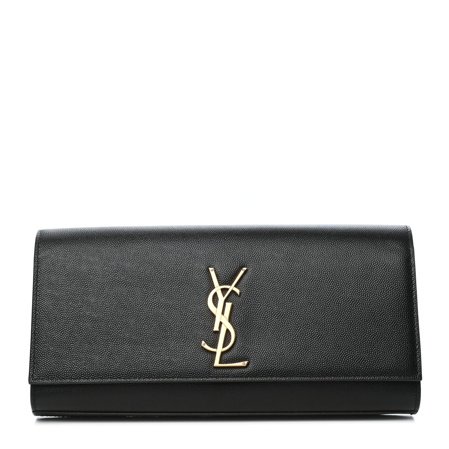 Grain De Poudre Monogram Cassandre Clutch Black