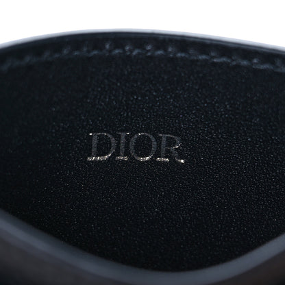 Christian Dior Grained Calfskin Card Holder Black 6 of 7