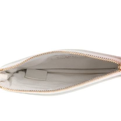 Chanel Calfskin Crocodile Embossed Cocodile Cosmetic Case White Gold 5 of 10