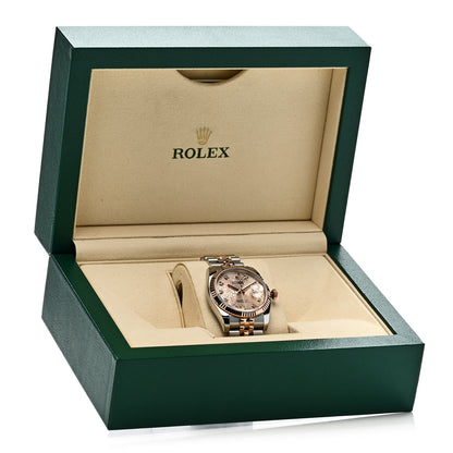 Rolex Stainless Steel 18K Everose Gold Diamond 36mm Oyster Perpetual Datejust Watch Pink Jubilee 116231 5 of 5