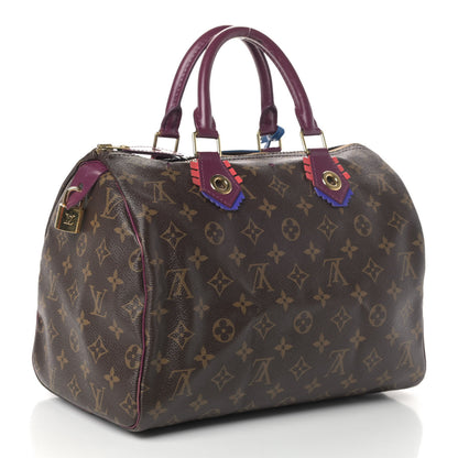 Louis Vuitton Monogram Totem Speedy 30 Magenta 2 of 4