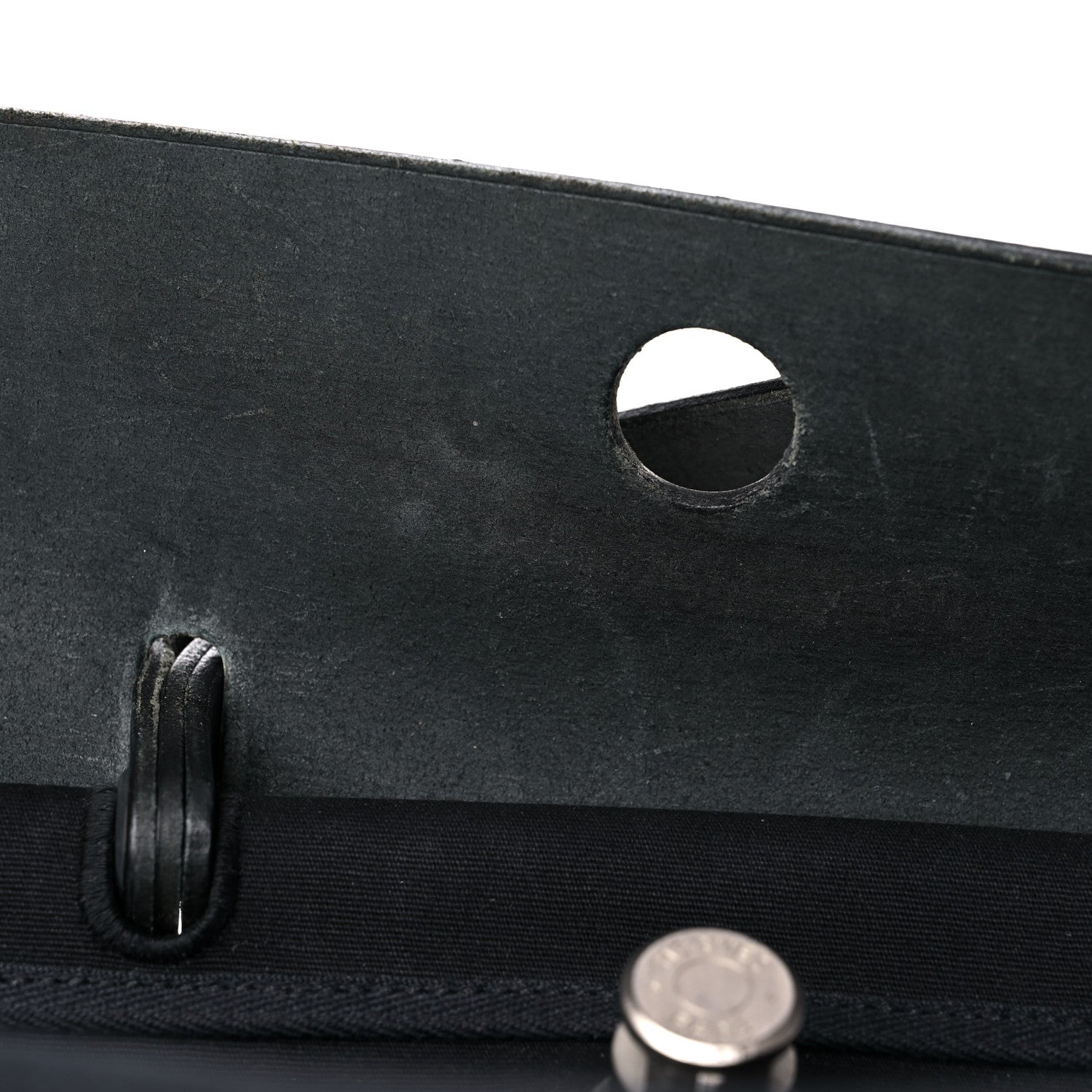 Hermes Toile Vache Calfskin Herbag 39 MM Black 13 of 25
