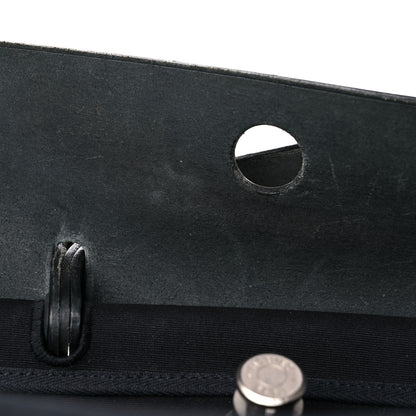 Hermes Toile Vache Calfskin Herbag 39 MM Black 13 of 25