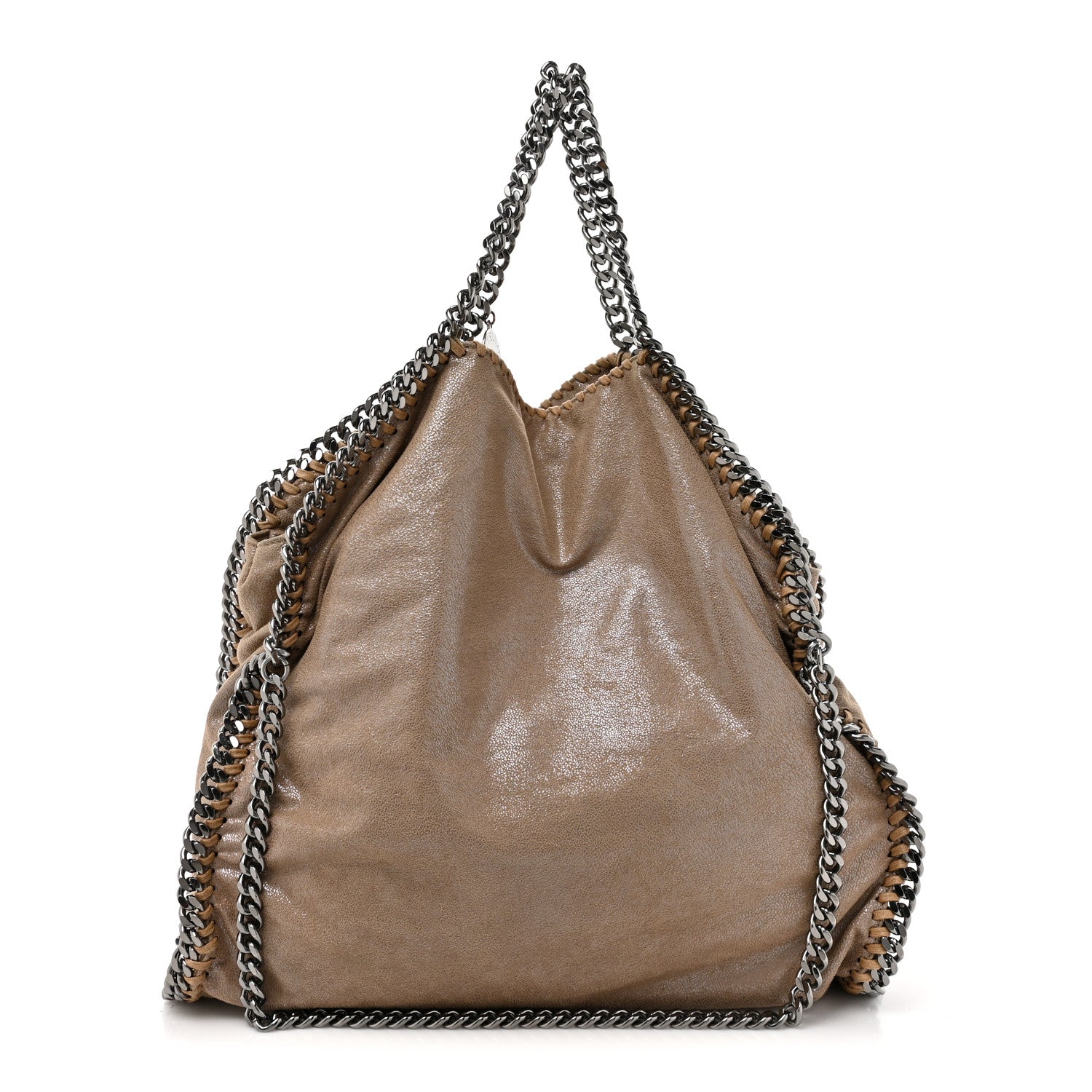 Stella McCartney Shaggy Deer Falabella Fold Over Tote Taupe 1 of 9