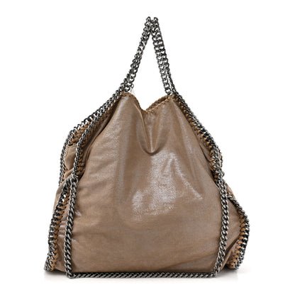 Stella McCartney Shaggy Deer Falabella Fold Over Tote Taupe 1 of 9
