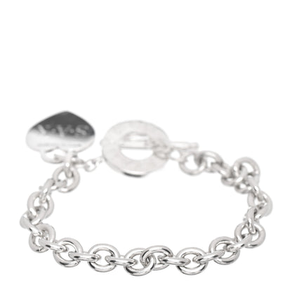 Tiffany Sterling Silver Heart Tag Toggle Bracelet 3 of 4