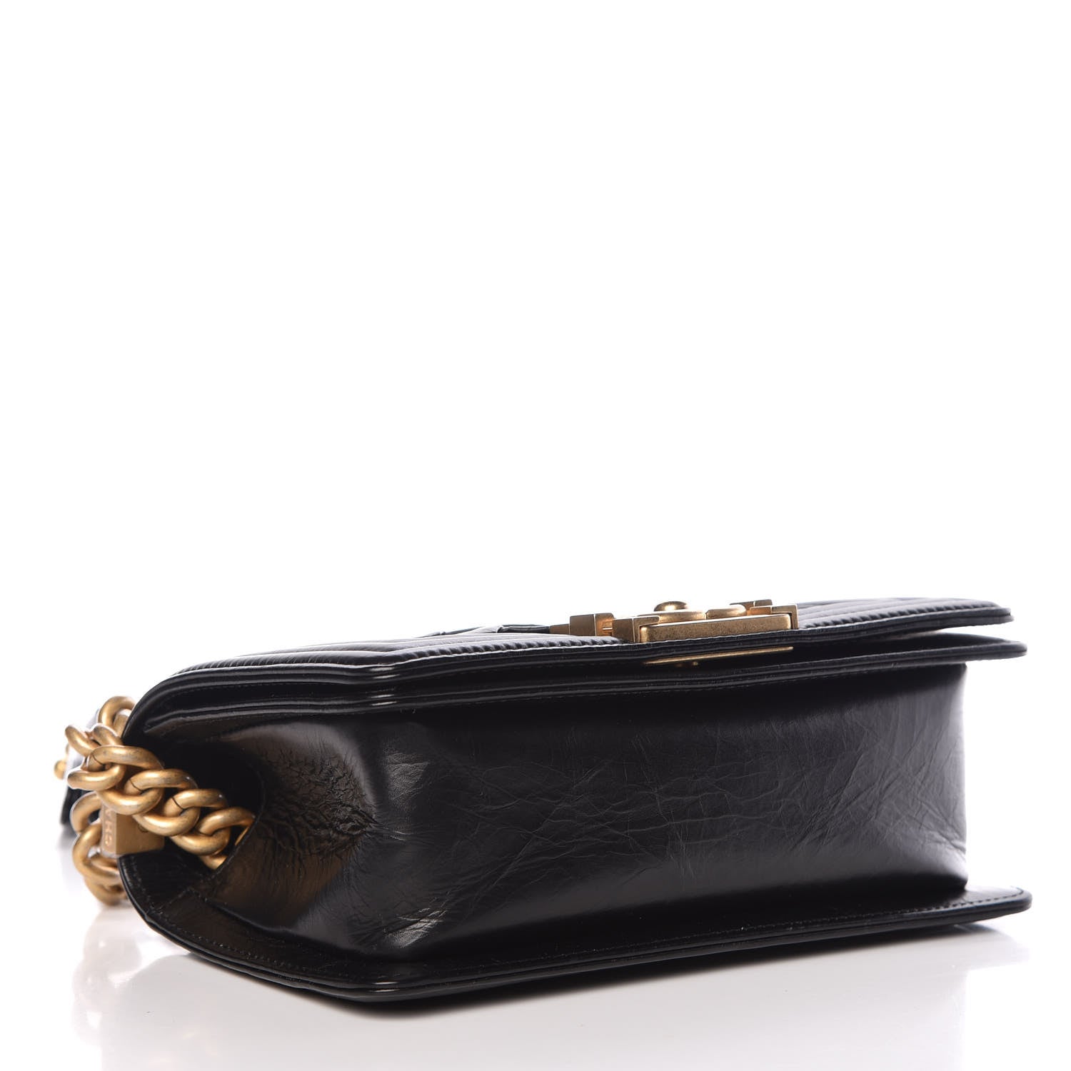 Chanel Crumpled Calfskin Small Boy Flap Black 4 of 10