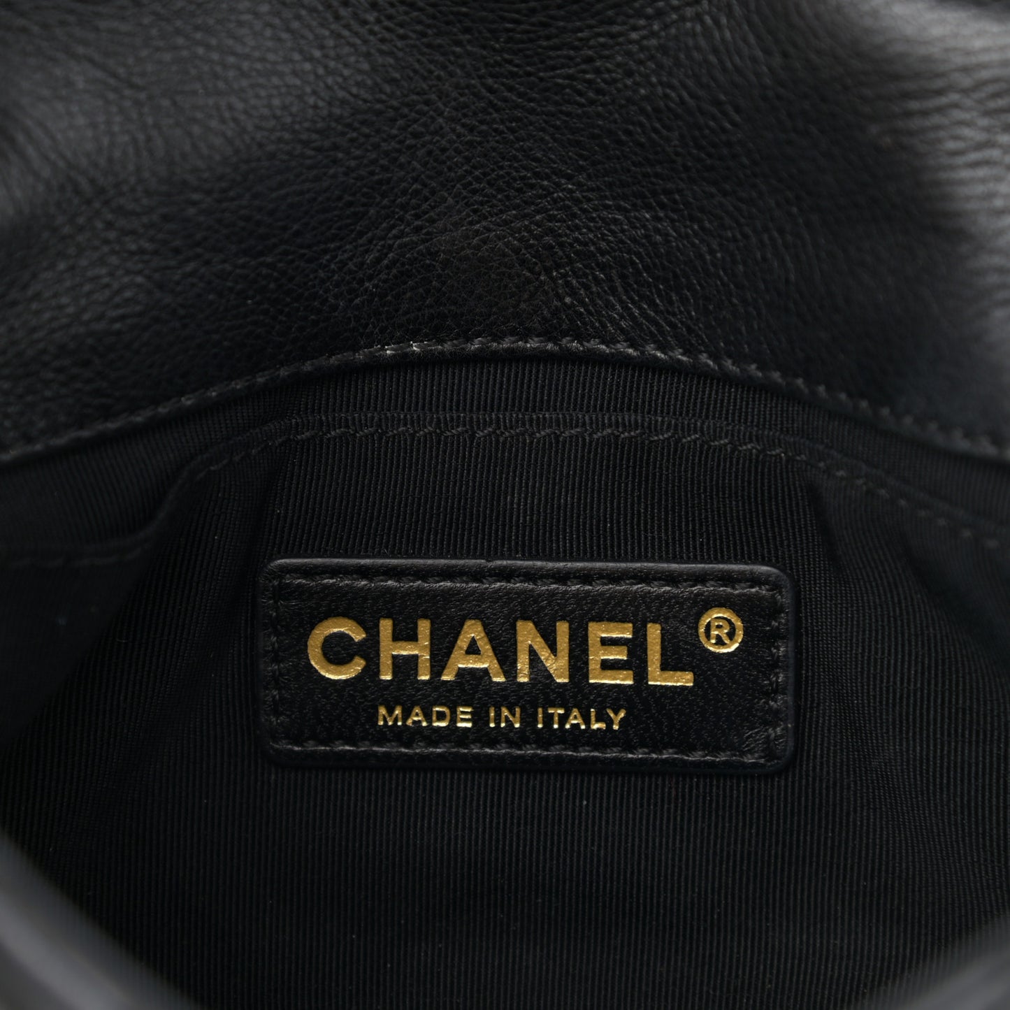 Calfskin Mini Chain Me Flap Black