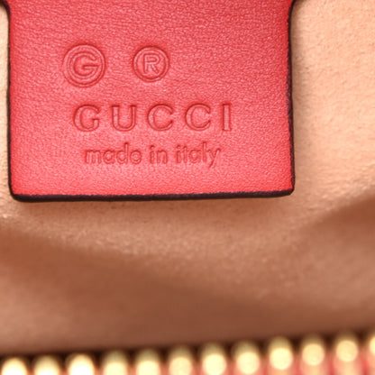 Gucci GG Supreme Monogram Blooms Medium Zippered Bucket Tote Beige Blue Navy Hibiscus Red 6 of 9