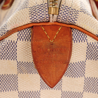 Louis Vuitton Damier Azur Speedy 30 6 of 11