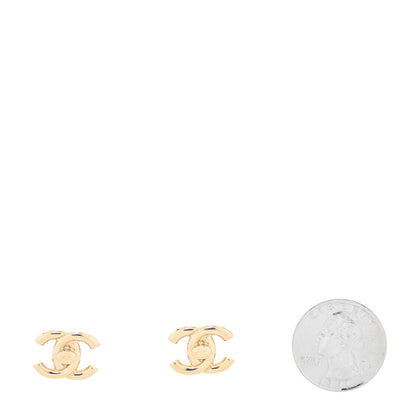 Chanel Metal CC Turnlock Earrings Gold 2 of 4