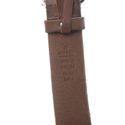 Gucci Cuoio Toscano Nickel Feline Buckle Belt 90 36 Cuir 3 of 5